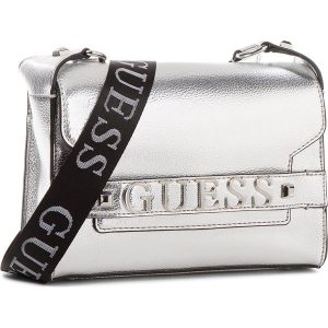 Torebka GUESS - HWME68 76210 SIL. Szare torebki klasyczne marki Guess, ze skóry ekologicznej. W wyprzedaży za 389,00 zł.