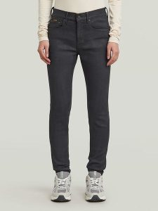 G-Star Dżinsy - Skinny fit - w kolorze czarnym rozmiar: W32/L34. Czarne jeansy G-Star, z aplikacjami. Za 250,01 zł.