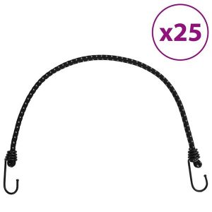 VidaXL gumy napinające z odblaskowym paskiem i haczykami, 25 szt., 59 cm. Czarne okulary przeciwsłoneczne vidaxl. Za 243,95 zł.