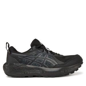 Buty do biegania Asics. Czarne buty sportowe ASICS, bez wzorów, bez zapięcia, do biegania. Za 389,99 zł.
