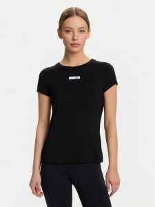 EA7 Emporio Armani T-Shirt 7W000673 AF12945 UC001 Czarny Slim Fit. Czarne t-shirty EA7 Emporio Armani, xs, bez wzorów, z syntetyku, bez kołnierzyka, bez ramiączek. Za 239,99 zł.