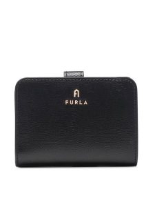 Furla Portfel Camelia WP00315-ARE000-O6000-1-007-20-CN-P Czarny. Czarne portfele Furla, bez wzorów, ze skóry. Za 499,99 zł.