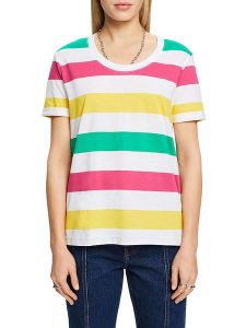 ESPRIT Koszulka ze wzorem rozmiar: L. Bluzki ESPRIT, l, bez wzorów, bez kołnierzyka, bez ramiączek. Za 32,90 zł.
