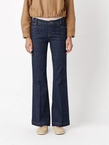 Rosner Dżinsy - Bootcut fit - w kolorze granatowym rozmiar: 42/L30. Niebieskie jeansy Rosner, z aplikacjami, ze skóry, z podwyższonym stanem. Za 195,99 zł.