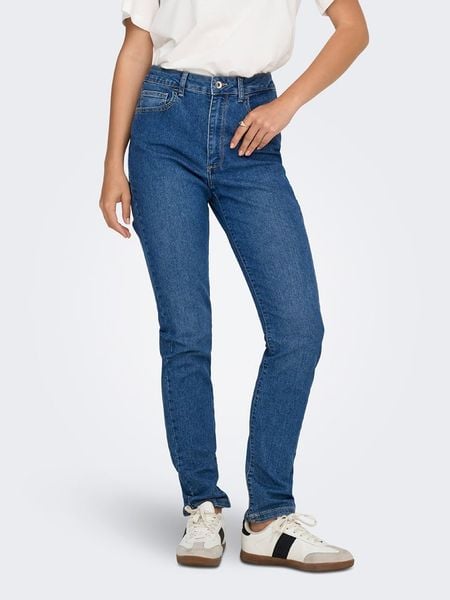 ONLY Carmakoma Dżinsy - Slim fit - w kolorze niebieskim rozmiar: W26/L32. Niebieskie jeansy Only Carmakoma, z aplikacjami, ze skóry, z podwyższonym stanem. Za 74,28 zł.