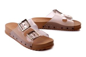 ZAXY JJ285251 PARTNER III FEM beż transparent, klapki damskie. Brązowe klapki Zaxy, bez wzorów, bez obcasa. Za 169,91 zł.