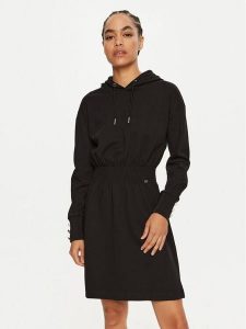 Gaudi Sukienka codzienna 421BD14007 Czarny Regular Fit. Czarne sukienki Gaudi, na co dzień, xs, bez wzorów, z syntetyku, bez kołnierzyka, bez ramiączek, proste. Za 599,99 zł.