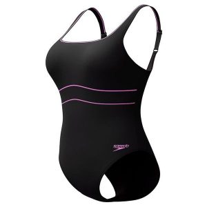 Damski kostium kąpielowy 1-częściowy Speedo Eco New Contour Eclipse 1P. Czarne stroje jednoczęściowe Speedo, bez wzorów. Za 316,50 zł.