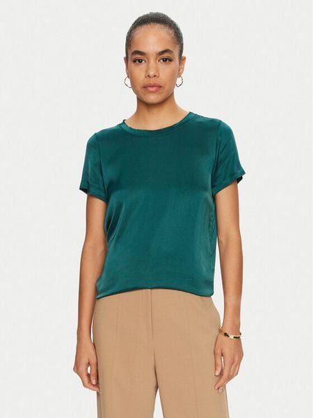 ViCOLO T-Shirt TS0201 Zielony Regular Fit. Zielone t-shirty ViCOLO, s, bez wzorów, z wiskozy, bez kołnierzyka, bez ramiączek. Za 99,99 zł.