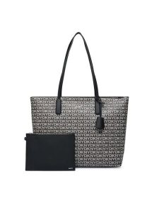 DKNY Torebka R52A5I42 Czarny. Czarne shopper bag DKNY, bez wzorów, ze skóry, bez dodatków. Za 789,99 zł.