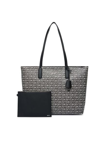 DKNY Torebka R52A5I42 Czarny. Czarne shopper bag DKNY, bez wzorów, ze skóry, bez dodatków. Za 789,99 zł.
