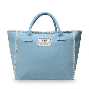Torebka Banana Moon. Niebieskie shopper bag Banana Moon, bez wzorów, bez dodatków. Za 259,99 zł.