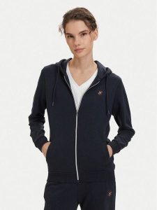 Beverly Hills Polo Club Bluza P-SS26W-F546540 Granatowy Regular Fit. Niebieskie bluzy Beverly Hills Polo Club, m, bez wzorów, z bawełny, bez kaptura. Za 279,99 zł.