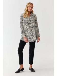 TATUUM Koszula w kolorze kremowym rozmiar: 42. Brązowe koszule Tatuum, bez wzorów, z wiskozy, bez kołnierzyka, bez ramiączek. Za 116,95 zł.