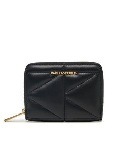 KARL LAGERFELD Portfel A1W32064 Czarny. Czarne portfele KARL LAGERFELD, bez wzorów, ze skóry. Za 449,99 zł.