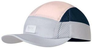 Czapka z daszkiem biegowa unisex Buff 5 Panels Light Grey ochrona UV. Szare czapki Buff, bez wzorów, z elastanu, retro. Za 124,90 zł.