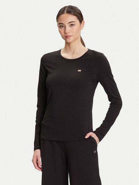 EA7 Emporio Armani Bluzka 7W000456 AF10373 UC001 Czarny Slim Fit. Czarne bluzki EA7 Emporio Armani, xxl, bez wzorów, z bawełny, bez kołnierzyka, bez ramiączek. Za 179,99 zł.