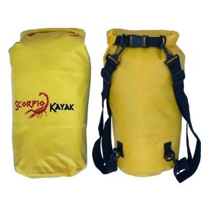 WOREK/PLECAK WODOSZCZELNY NA WYPRAWY WODNE SPŁYWY KAJAKOWE SCORPIO KAYAK 20L. Żółte plecaki SCORPIO KAYAK. Za 89,00 zł.