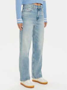 Tommy Jeans Jeansy Betsy DW0DW19610 Niebieski Loose Fit. Niebieskie jeansy Tommy Jeans, bez wzorów, z bawełny. Za 499,99 zł.