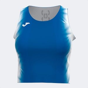Damski tank top Joma Top Elite Xi. Niebieskie topy JOMA, l, bez wzorów, z materiału, eleganckie, bez kołnierzyka, bez ramiączek. Za 149,99 zł.