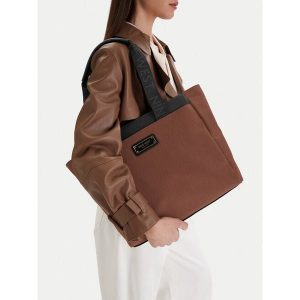 Torebka Nine West. Brązowe shopper bag Nine West, bez wzorów, bez dodatków. Za 249,99 zł.