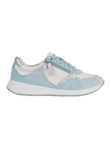 Geox Sneakersy "Bulmya" w kolorze błękitnym rozmiar: 40. Białe trampki Geox, bez wzorów, bez zapięcia. Za 202,50 zł.