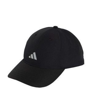 Czapka Z Daszkiem Running Essential Climacool 6 Panel. Czarne czapki ADIDAS, bez wzorów. Za 109,00 zł.