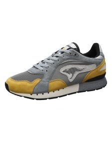 Kangaroos Skórzane sneakersy "Coil R3" w kolorze żółto-szarym rozmiar: 46. Szare trampki KangaROOS, bez wzorów, z materiału, bez zapięcia. Za 217,99 zł.