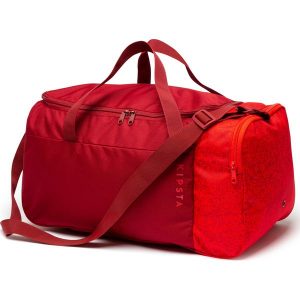 Torba sportowa Kipsta Essential 35L. Czarne torby podróżne i sportowe KIPSTA, bez wzorów, z materiału. Za 44,99 zł.