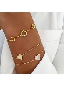 DI GIORGIO Pozłacana bransoletka z elementami ozdobnymi rozmiar: onesize. Żółte bransoletki DI GIORGIO, z cyrkonią, pozłacane. Za 124,95 zł.