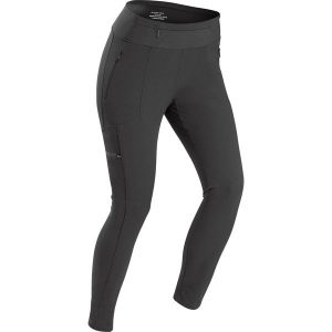 Legginsy trekkingowe damskie Forclaz Travel 500. Zielone legginsy FORCLAZ, bez wzorów, z elastanu. Za 149,99 zł.