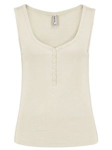 Sublevel Top w kolorze jasnozielonym rozmiar: M. Zielone topy Sublevel, m, bez wzorów, z bawełny, bez kołnierzyka, bez ramiączek. Za 48,05 zł.