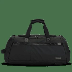 WINGS Torba sportowa z funkcją plecaka VIREO Black. Czarne torby podróżne i sportowe WINGS, bez wzorów, z materiału, na ramię. Za 149,90 zł.