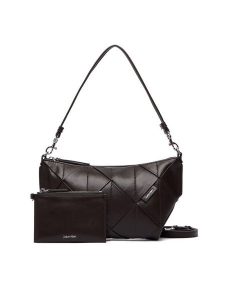 Calvin Klein Torebka Woven Shoulder Bag LV04F3546G Brązowy. Brązowe torebki klasyczne Calvin Klein, bez wzorów, ze skóry, bez dodatków. Za 569,99 zł.