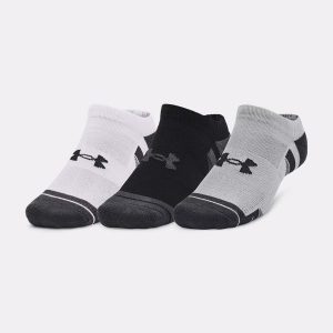 Skarpety Under Armour UA Performance Tech 3-Pack No Show. Białe skarpetki Under Armour, bez wzorów. Za 54,99 zł.