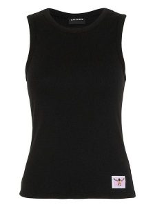 Chiemsee Top w kolorze czarnym rozmiar: M. Czarne topy Chiemsee, m, bez wzorów, z bawełny, bez kołnierzyka, bez ramiączek. Za 86,95 zł.