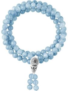 Pearline Bransoletka z elementem ozdobnym rozmiar: 50 cm. Niebieskie bransoletki Pearline, z akwamarynem, srebrne. Za 217,99 zł.