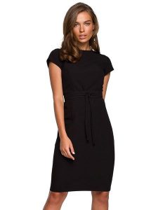 Stylove Sukienka w kolorze czarnym rozmiar: M. Czarne sukienki Stylove, m, bez wzorów, bez kołnierzyka, bez ramiączek, midi. Za 140,53 zł.
