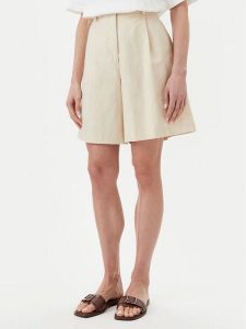 Weekend Max Mara Bermudy Ecuba 2515141032 Écru Regular Fit. Szorty Weekend Max Mara, bez wzorów, z bawełny. Za 499,99 zł.