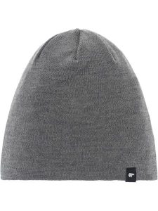 Eisbär Wełniana czapka "Callon 2.0" w kolorze szarym rozmiar: onesize. Szare czapki Eisbar, z aplikacjami, z wełny. Za 127,35 zł.