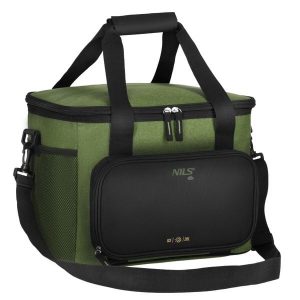 Torba termiczna lunchbox 20L NC2904 Nils. Czarne torby podróżne i sportowe NILS, bez wzorów, z materiału, do ręki. Za 74,99 zł.
