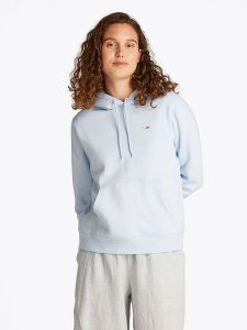 TOMMY JEANS Bluza w kolorze błękitnym rozmiar: S. Niebieskie bluzy Tommy Jeans, s, bez wzorów, z jeansu, z kapturem. Za 166,88 zł.