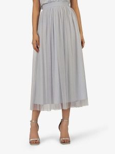 APART Spódnica w kolorze szarym rozmiar: 40. Szare spódnice Apart, na co dzień, bez wzorów, z tiulu, maxi. Za 165,99 zł.