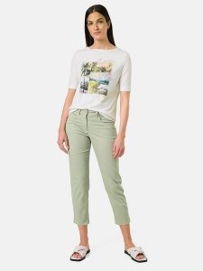 Gerry Weber Dżinsy - Regular fit - w kolorze zielonym rozmiar: 38. Zielone jeansy Gerry Weber, z aplikacjami, ze skóry. Za 206,42 zł.