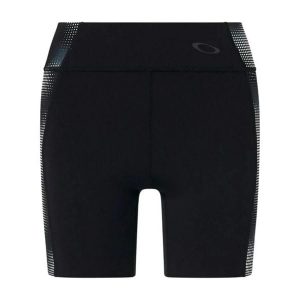 Legginsy sportowe damskie Oakley PURSUIT PRO TIGHT FOA500561-02E. Czarne legginsy Oakley, bez wzorów, z tkaniny, krótkie. Za 199,44 zł.