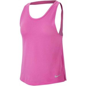 Damski top Nike Miler Tank - lekki i oddychający. Topy Nike, bez wzorów, eleganckie, bez kołnierzyka, bez ramiączek. Za 60,46 zł.