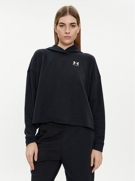 Under Armour Bluza Ua Rival Terry Os Hoodie 1382736-001 Czarny Loose Fit. Czarne bluzy Under Armour, l, bez wzorów, z bawełny, bez kaptura. Za 109,99 zł.