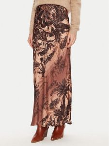 ViCOLO Spódnica maxi TS0563 Brązowy Regular Fit. Brązowe spódnice ViCOLO, s, bez wzorów, z wiskozy, maxi. Za 279,99 zł.