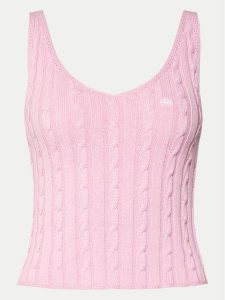 MVP Wardrobe Sweter MVPE4MK009.0XXXXXX Różowy Classic Fit. Czerwone swetry klasyczne MVP Wardrobe, z bawełny, bez kołnierzyka. Za 529,99 zł.