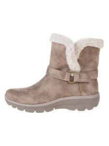 Skechers Botki "Easy Going" w kolorze szarobrązowym rozmiar: 37. Brązowe botki Skechers, bez wzorów, z materiału, bez obcasa, bez zapięcia. Za 228,92 zł.